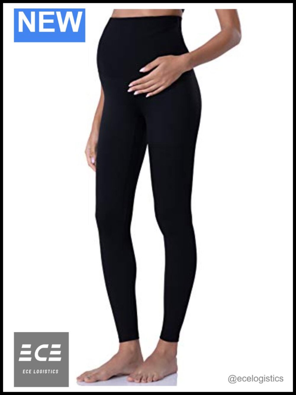 Maternity Leggings High Waist Belly Support Yoga Pants Nylon Spandex